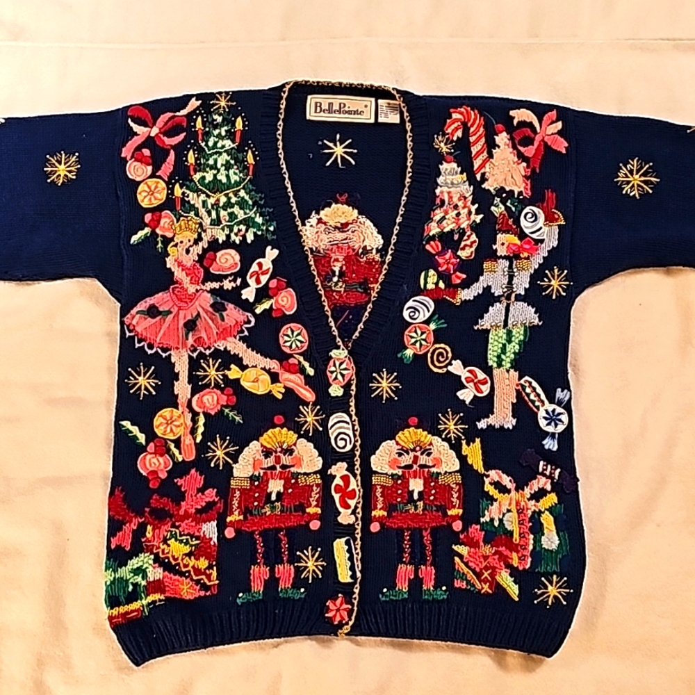 Vintage Bellepointe Holiday Nutcracker Sweater